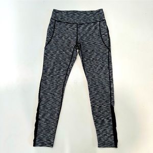 Warrior by Danika Patrick Black & White Full Length Leggings Womens Size Large